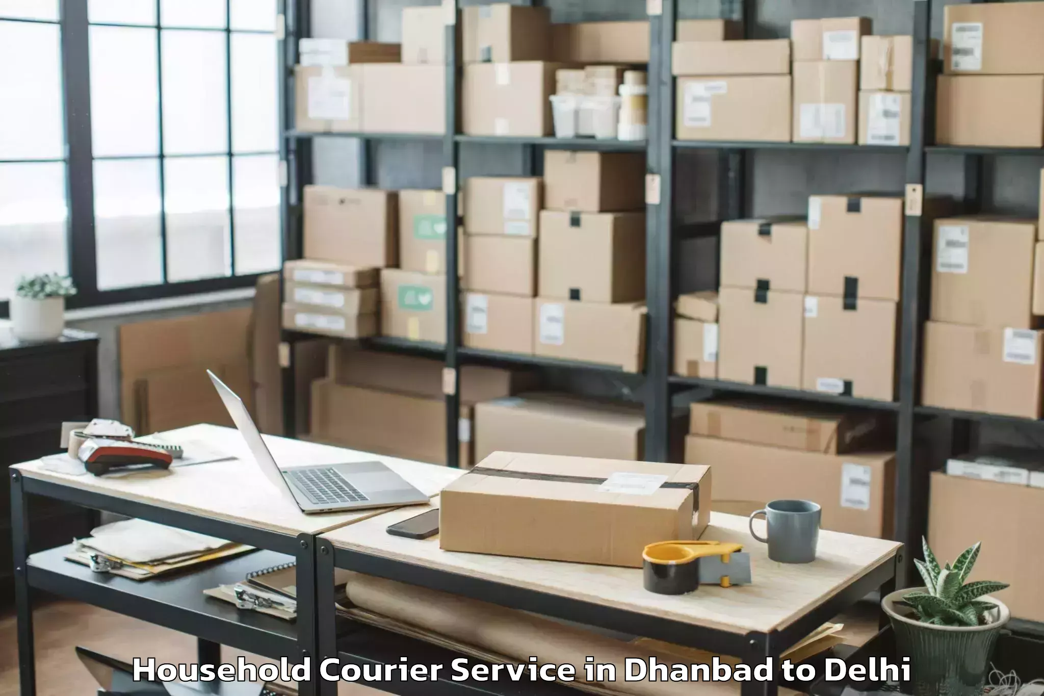 Leading Dhanbad to Pitampura Household Courier Provider